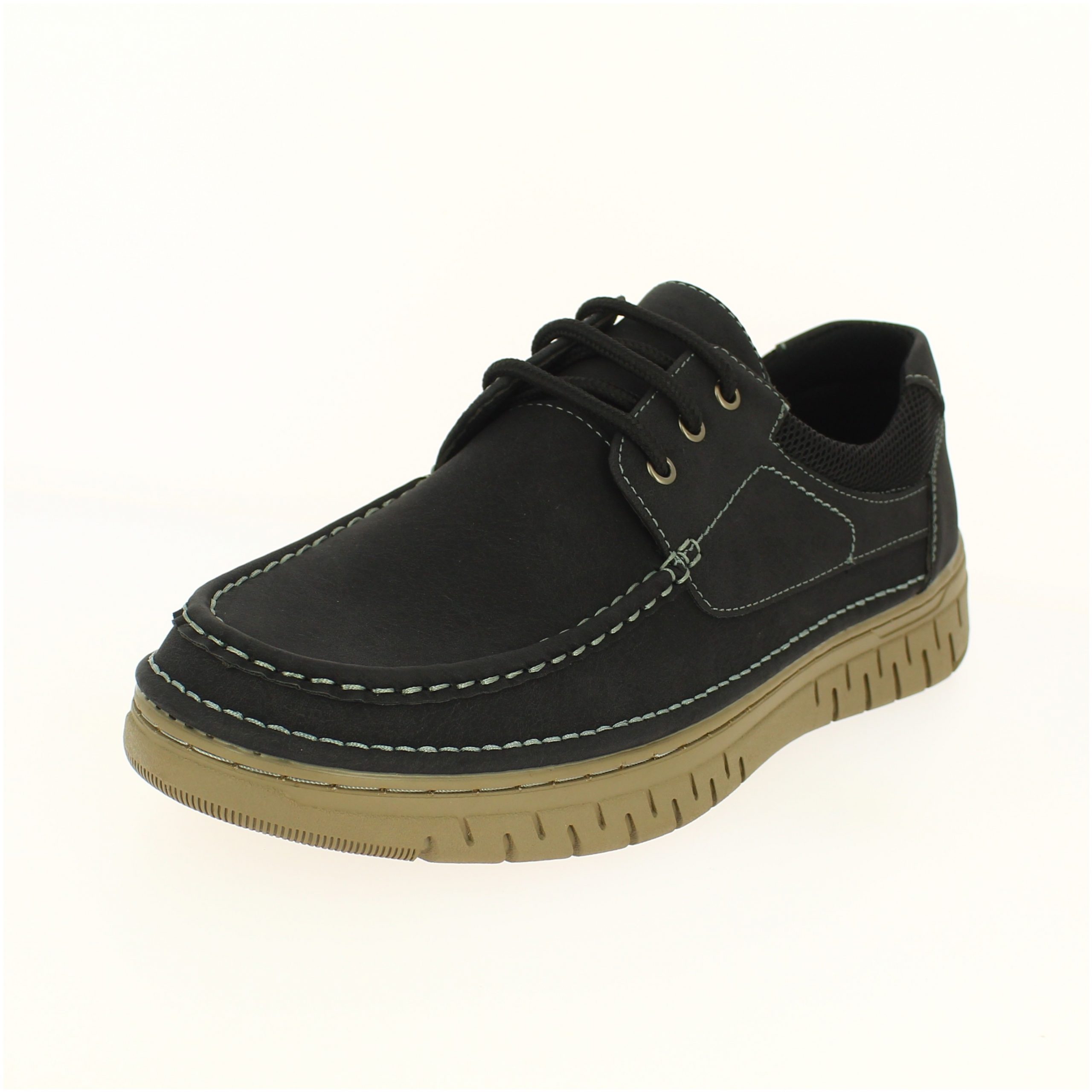 Valencia Men Casual Lacing Shoes Black