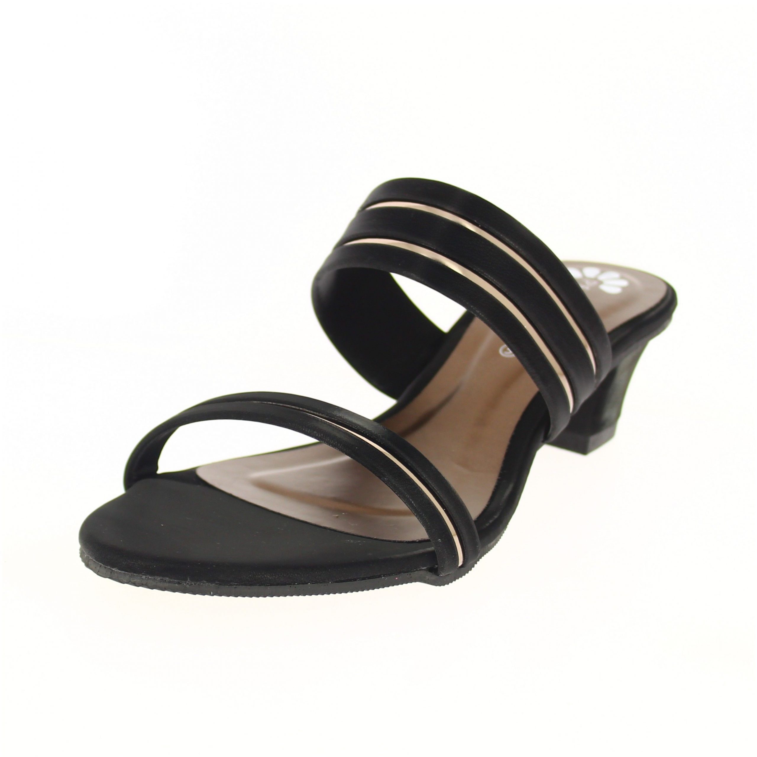Petalz Women Formal Slip-on Slipper Black