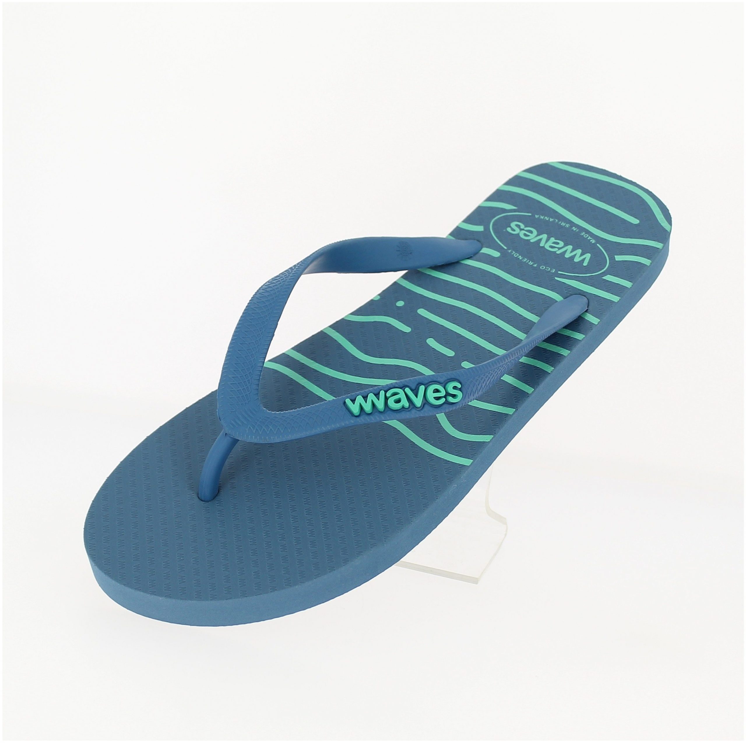 Waves Men Casual Flats Slipper Blue
