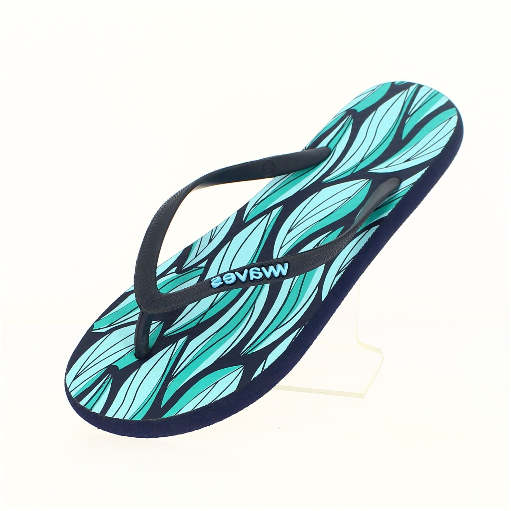 Waves Women Casual Flat Slippers Navy