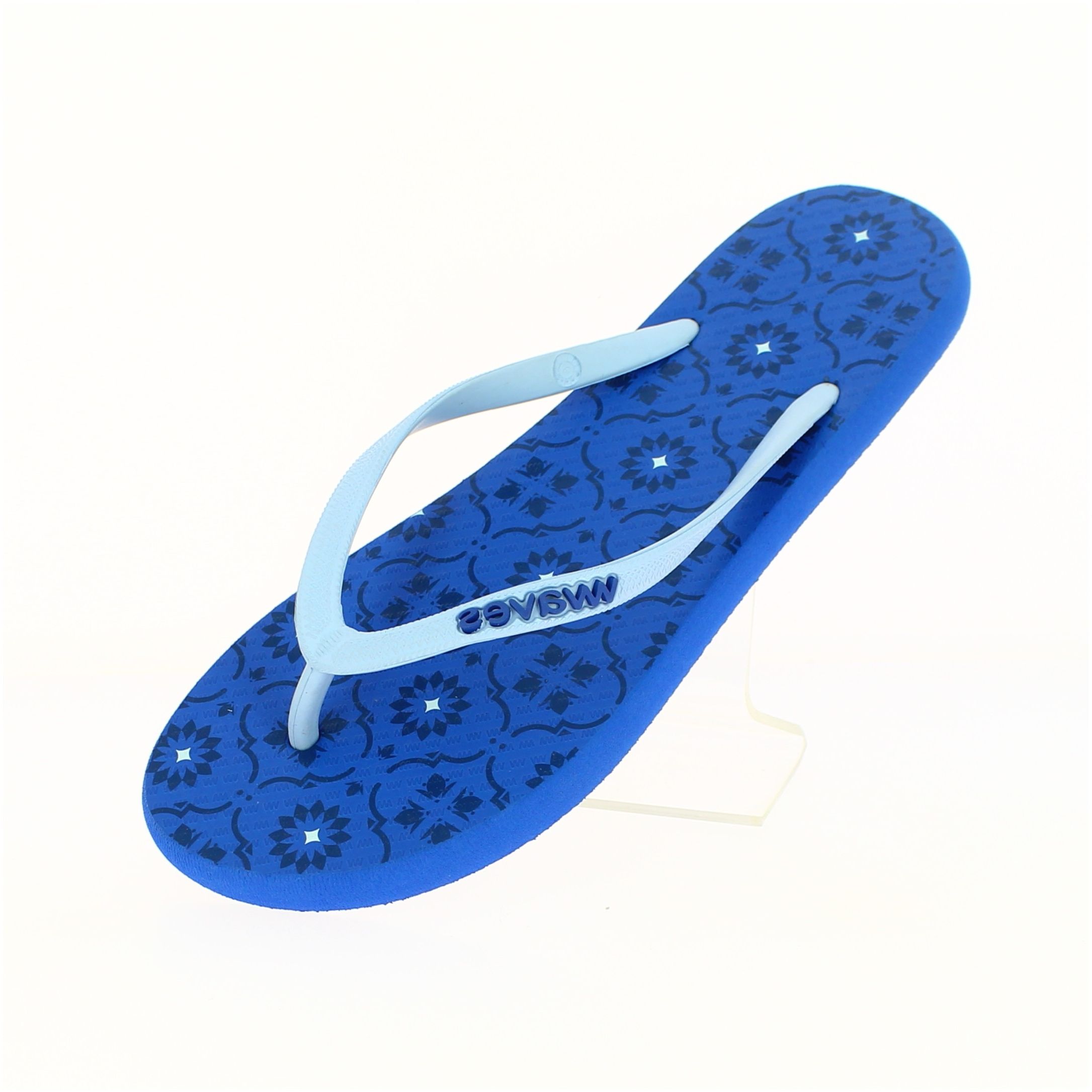 Waves Women Casual Flat Slippers Royal Blue