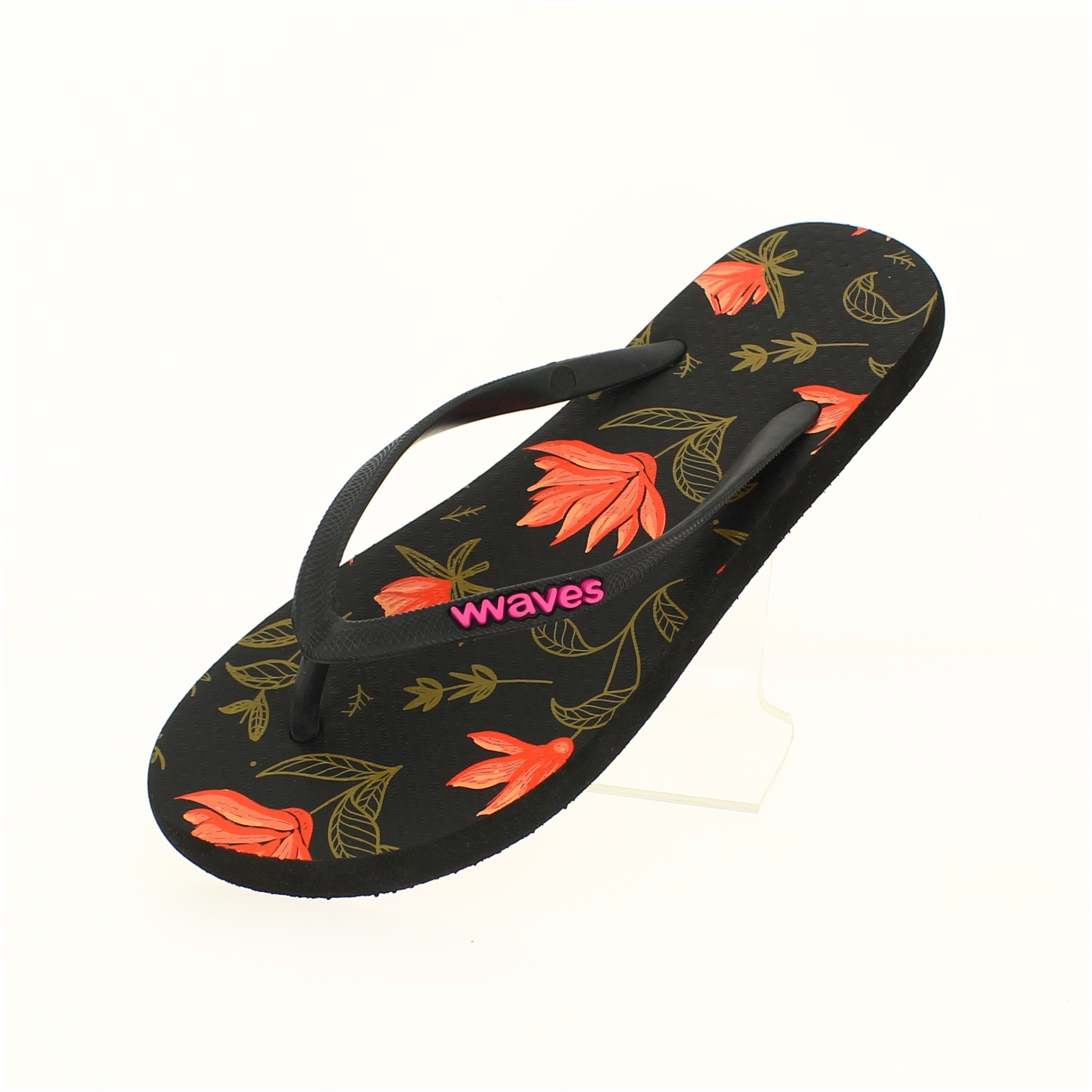 Waves Women Casual Flat Slippers Dark Blue
