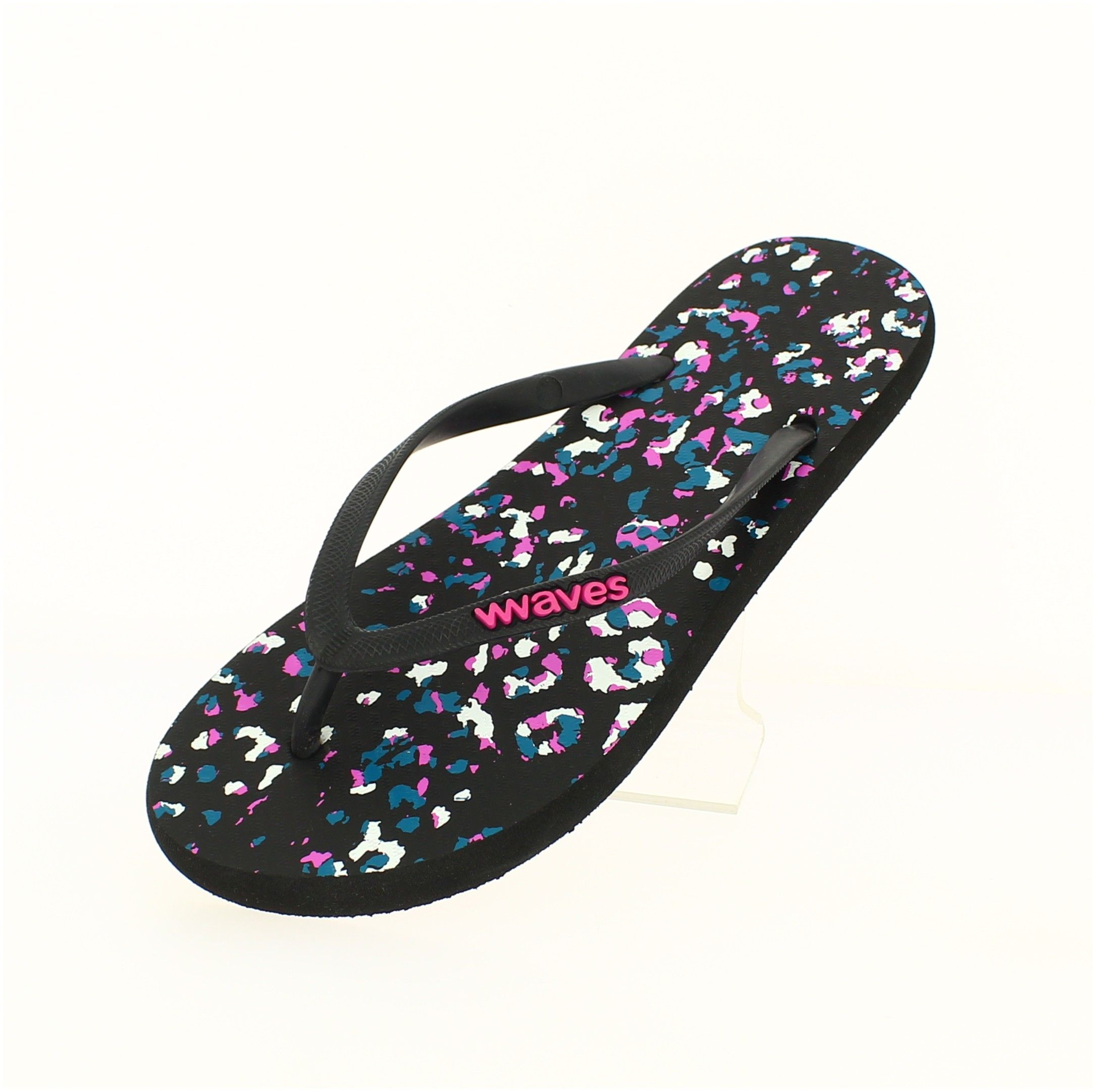 Waves Women Casual Flat Slippers Dark Blue