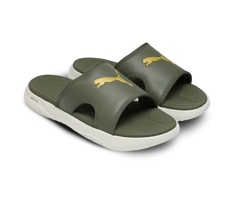 PUMA Men Casual Sliders Green
