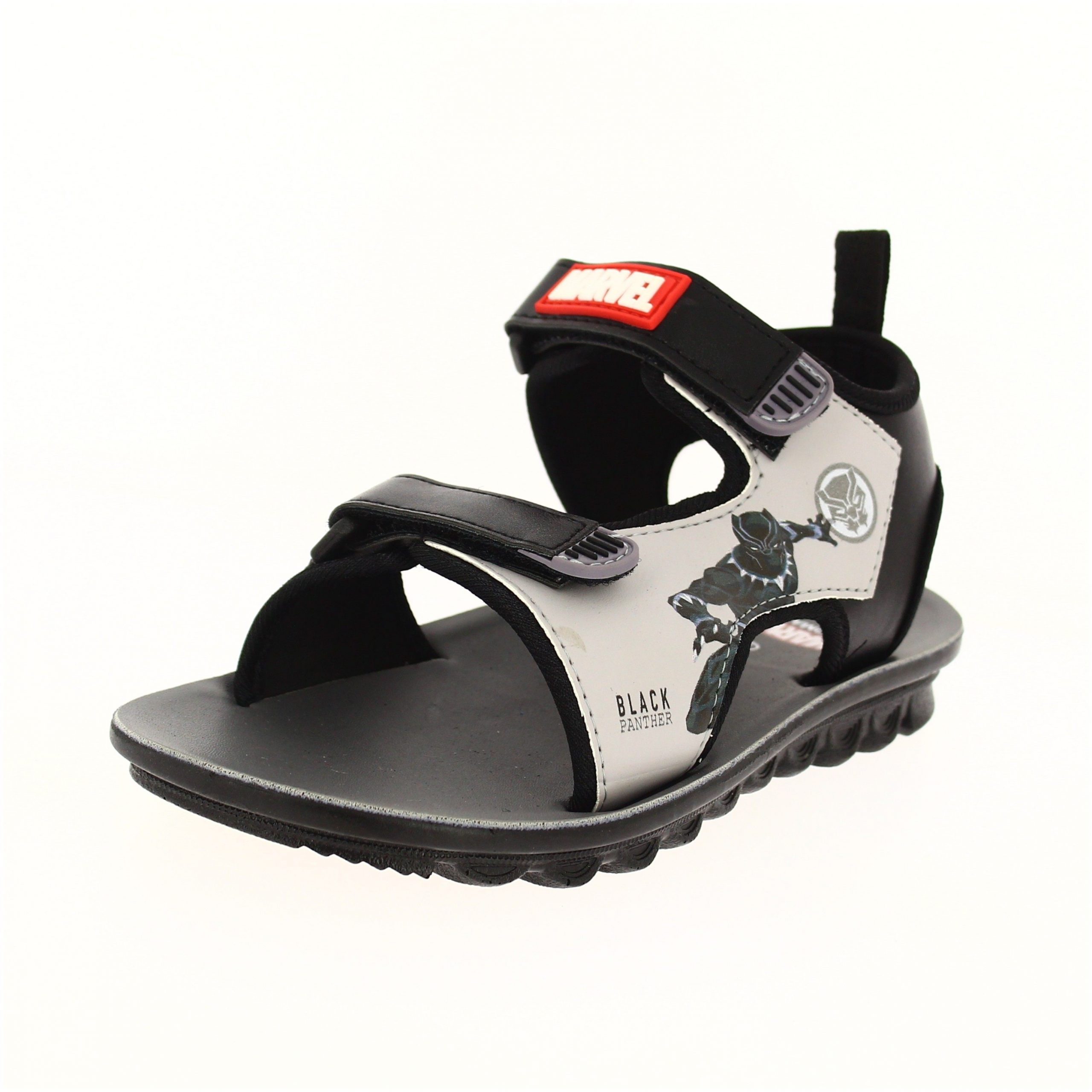Marvel Boys Casual Slip-On Sandals Black/Gray