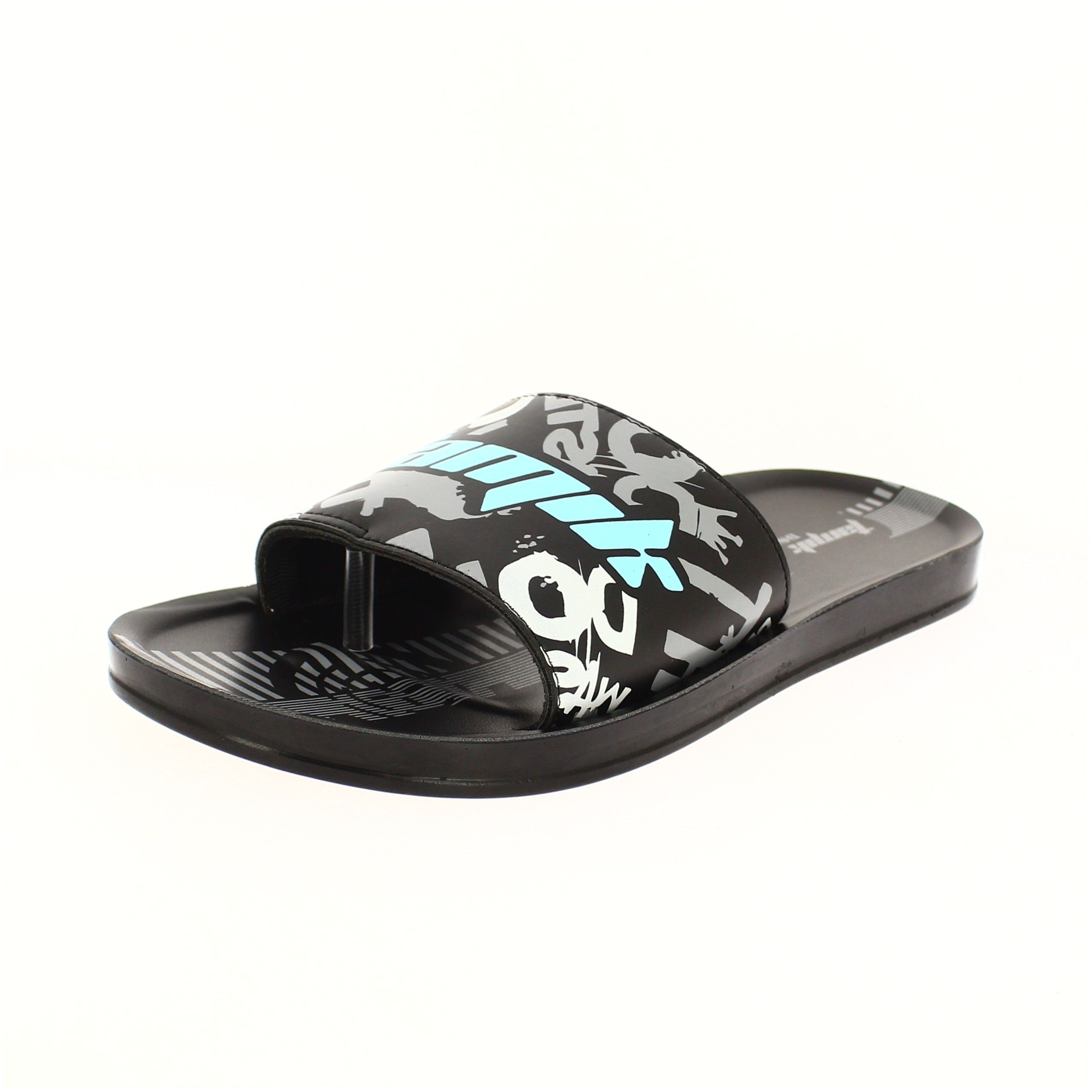 Tamik Men Casual Slip-On Slippers - Black