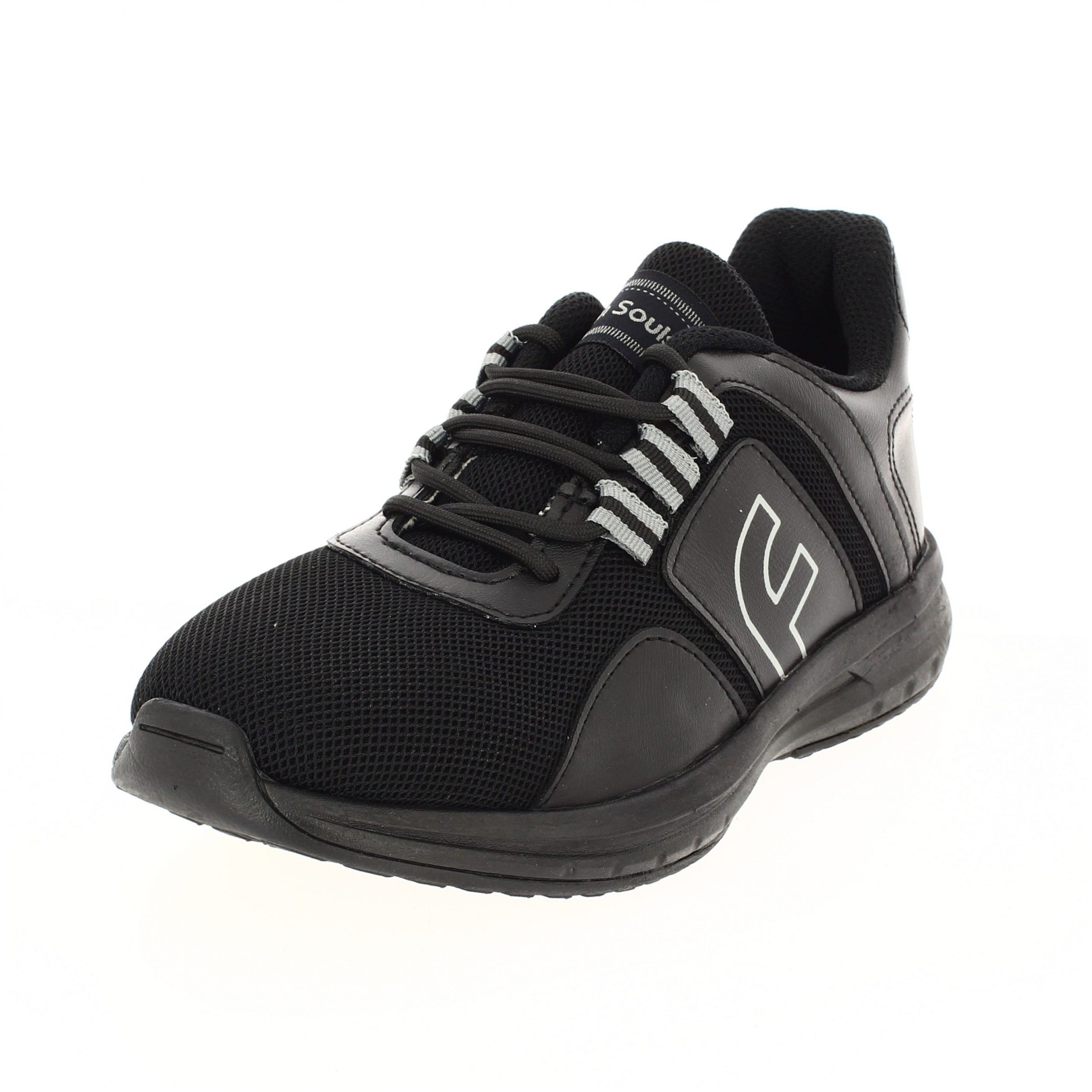 Fun Souls Boys Casual Lacing Shoe Black