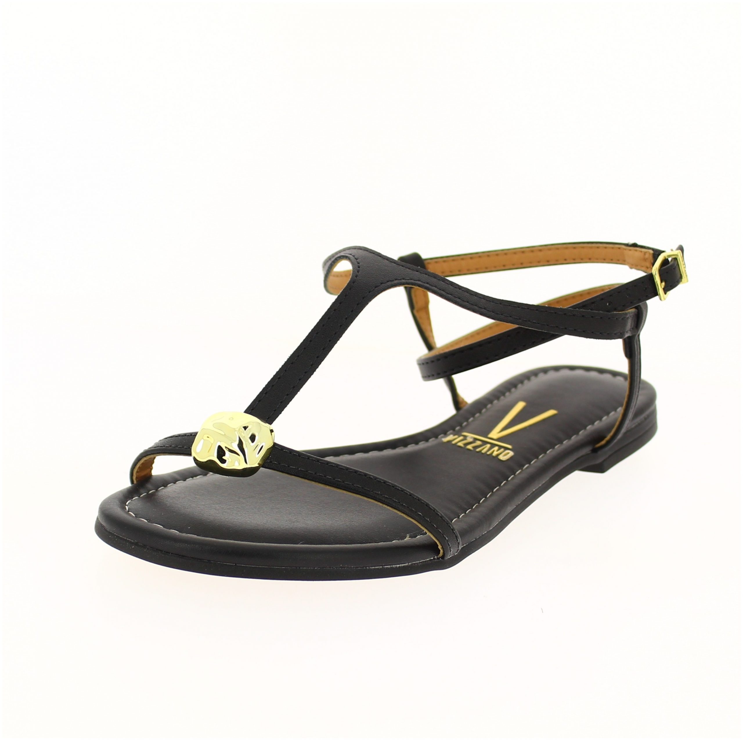 VIZZANO Women Casual T-strap Sandal Black