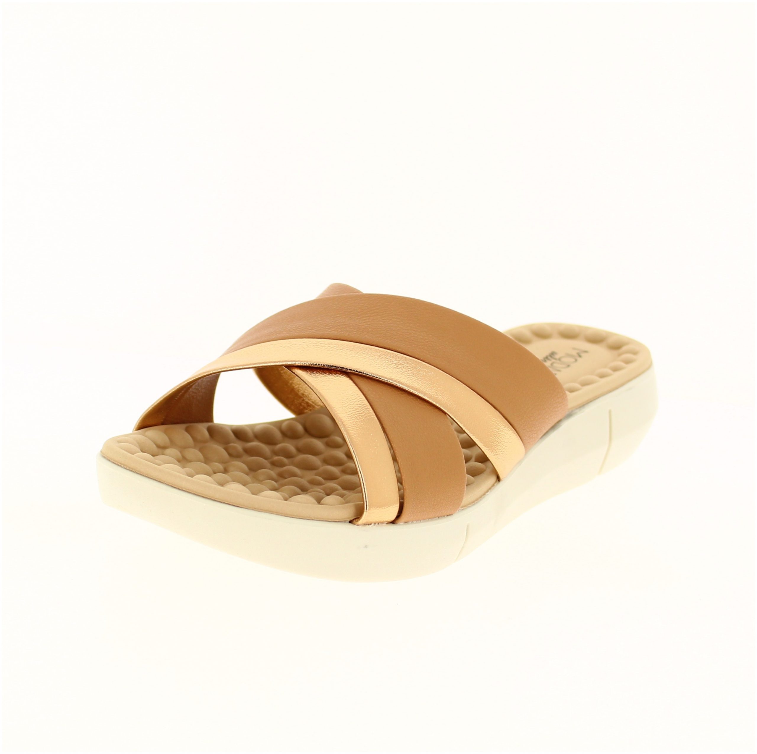 MODARE Women Casual Slip-on Slipper Beige