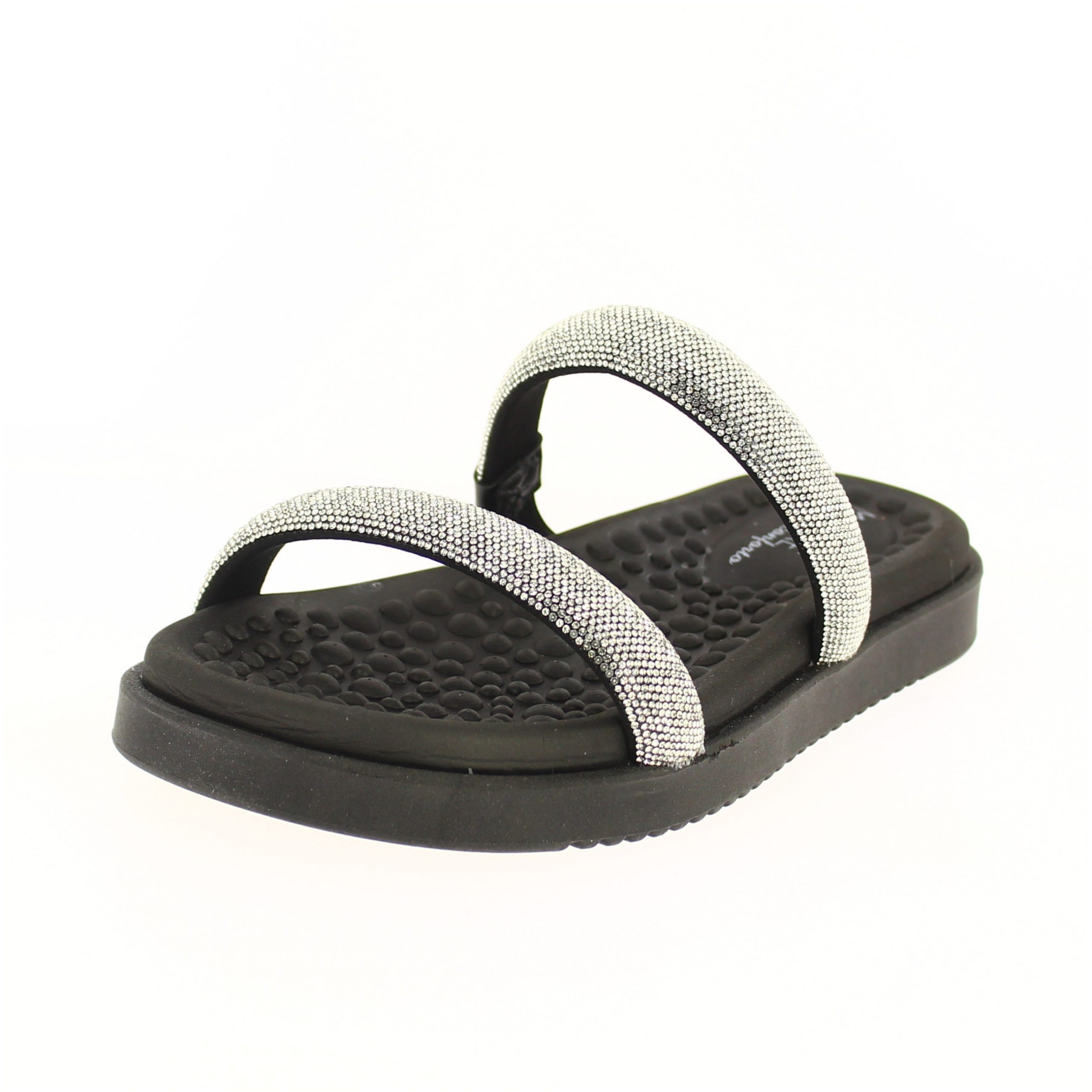 MODARE Women Casual Slip-on Slipper Black