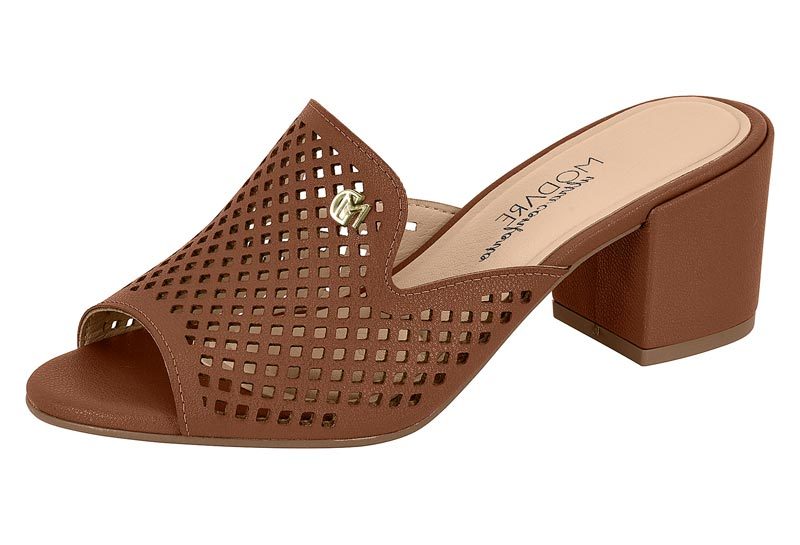 MODARE Women Casual Slip-on Heel Brown