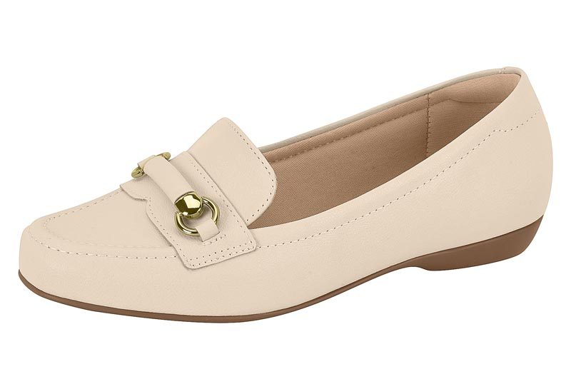 MODARE Women Casual Ballerina Shoe Cream