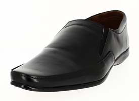 samsons Men Formal Slip-On Shoes Black