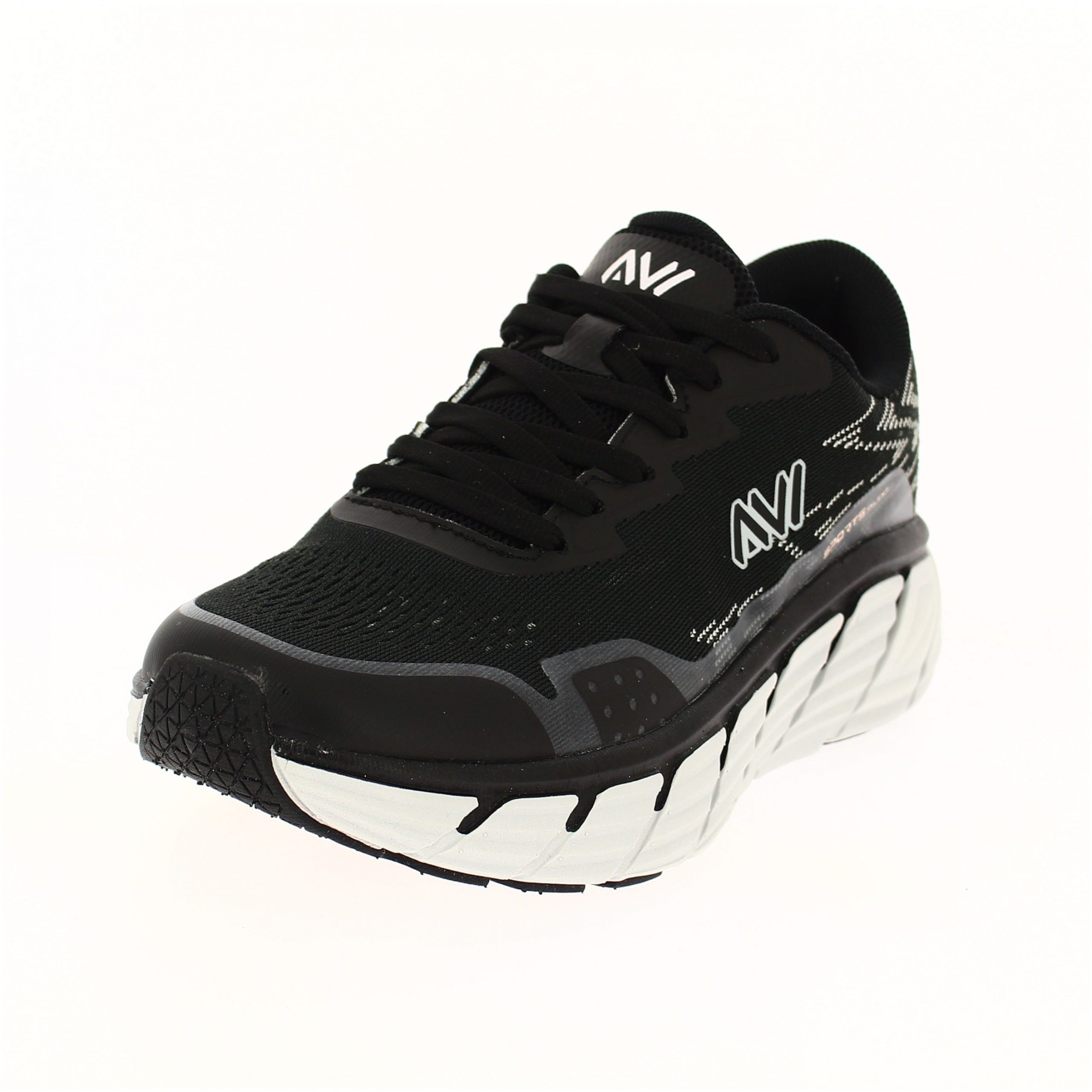 AVI Women Running Lacing Shoes Black