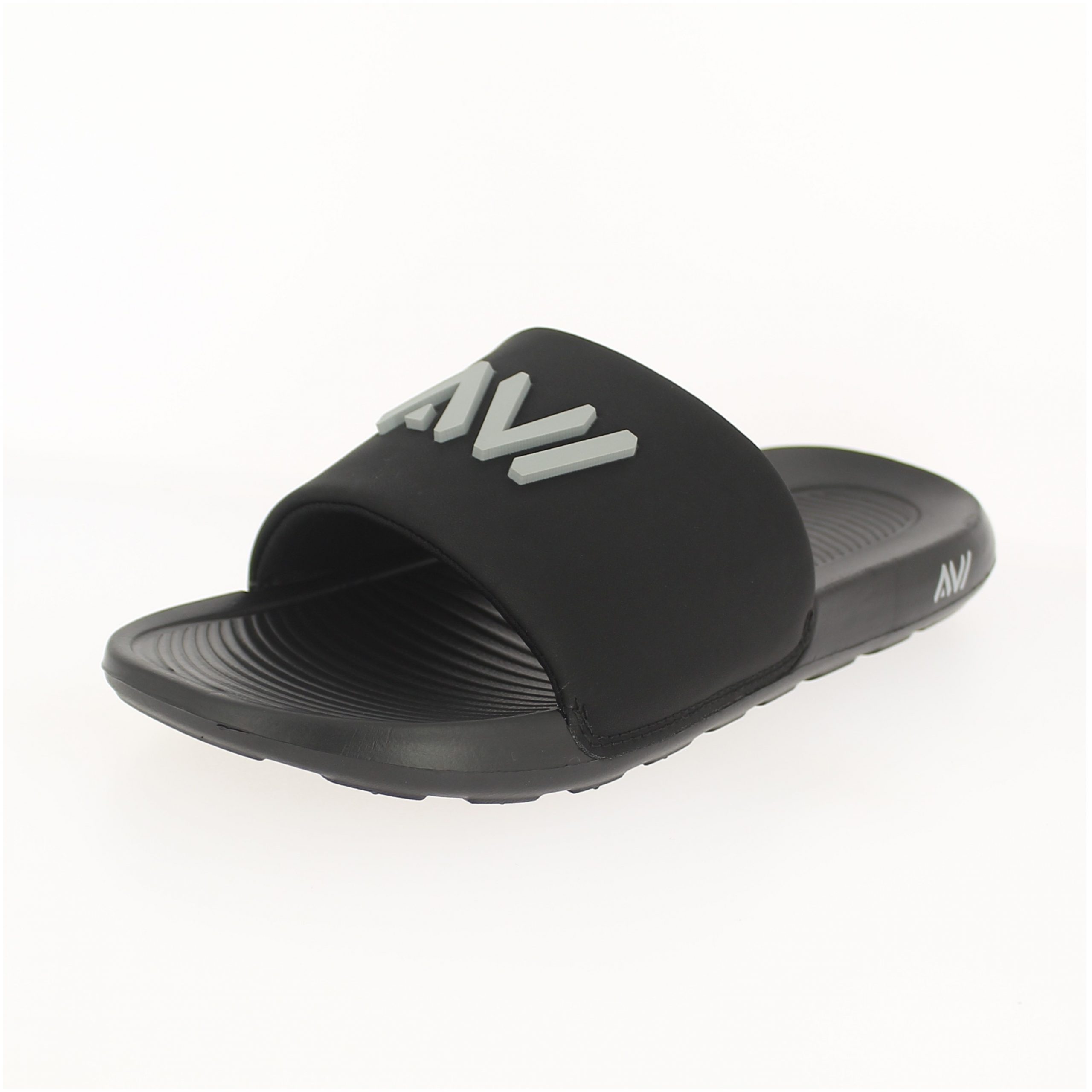 AVI Men Casual Slip-On Sliders Black
