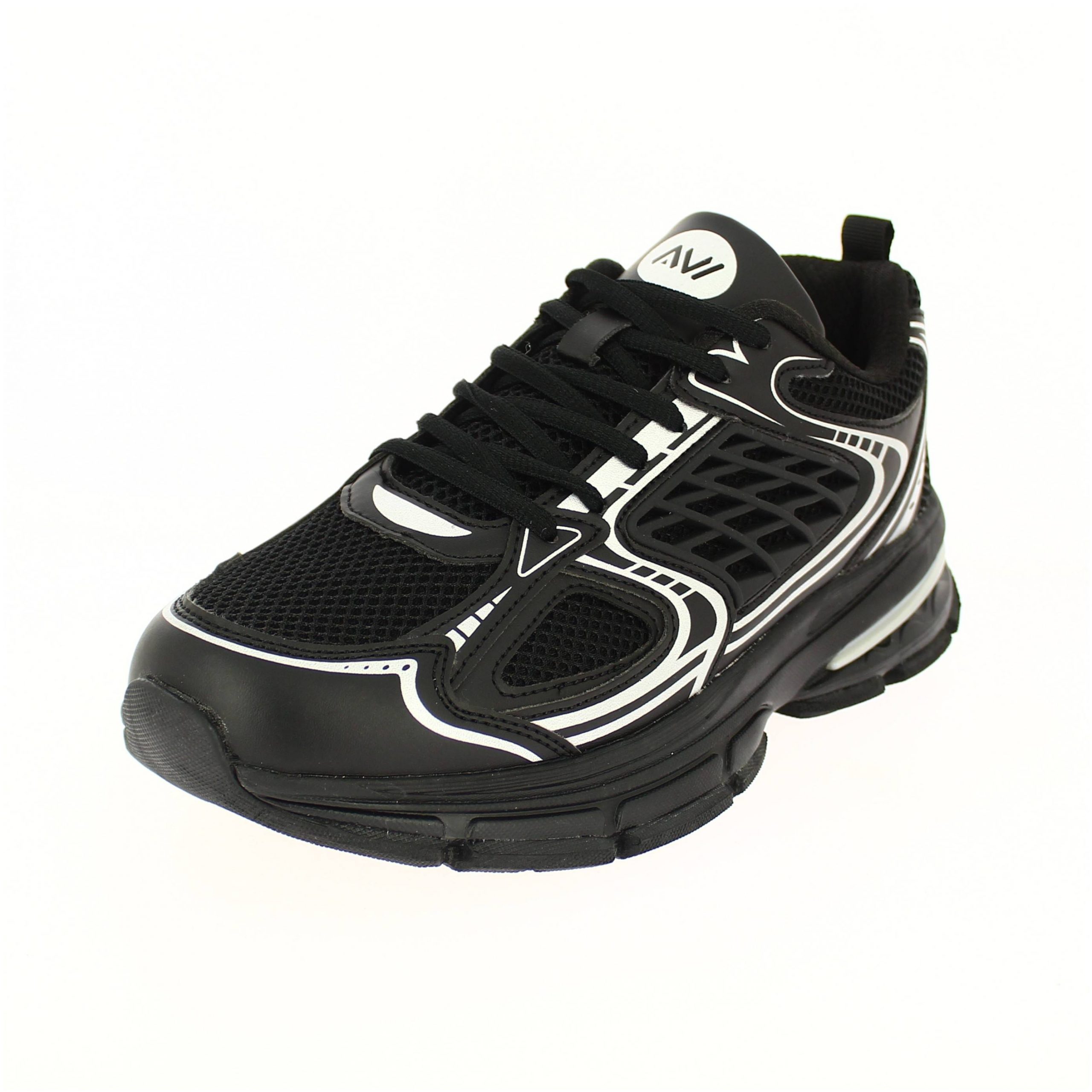 AVI Men Running Lacing Shoes Gray