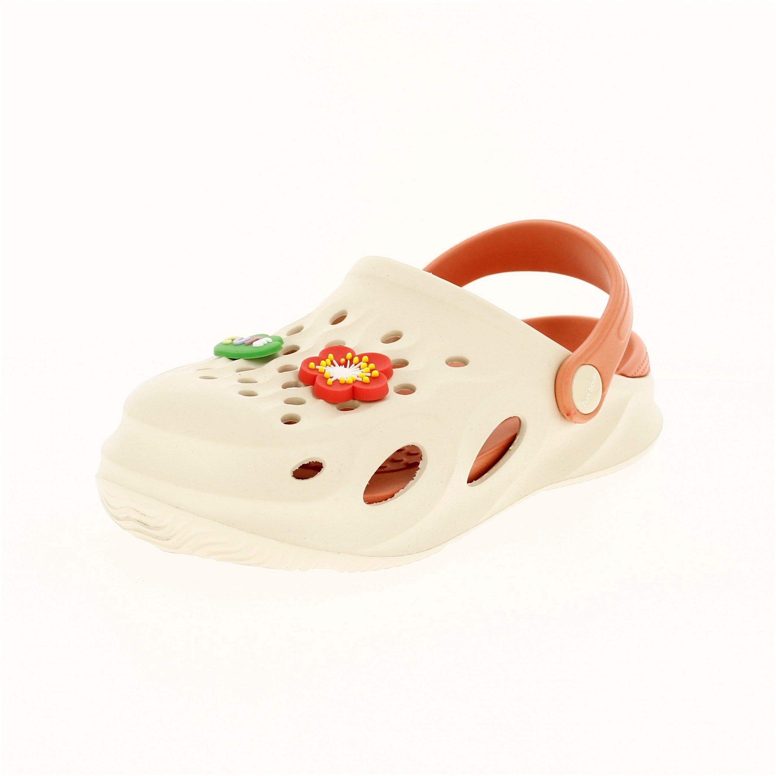 Fun Souls Girls Casual Slip-On Sandals - White