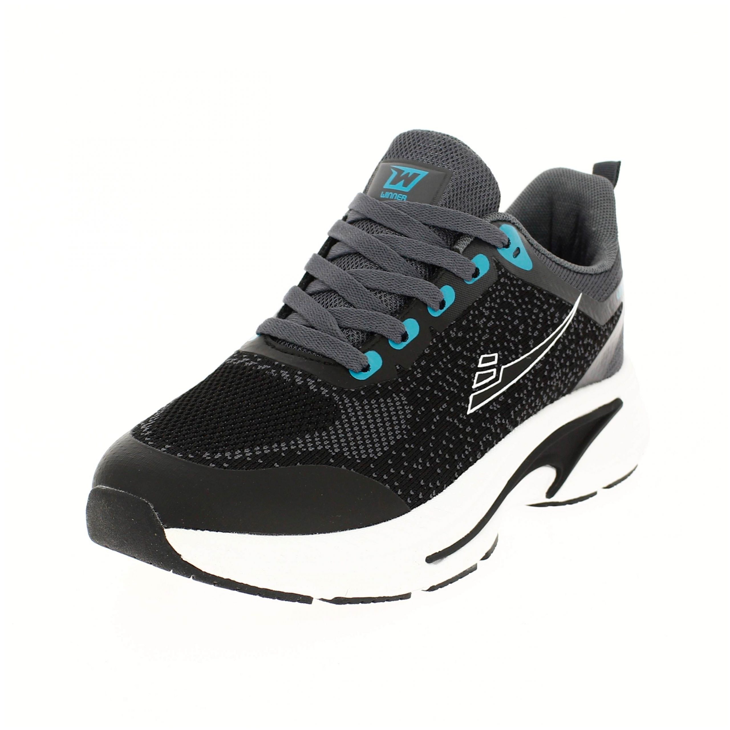 WINNER Men Casual Lacing Shoes - Black