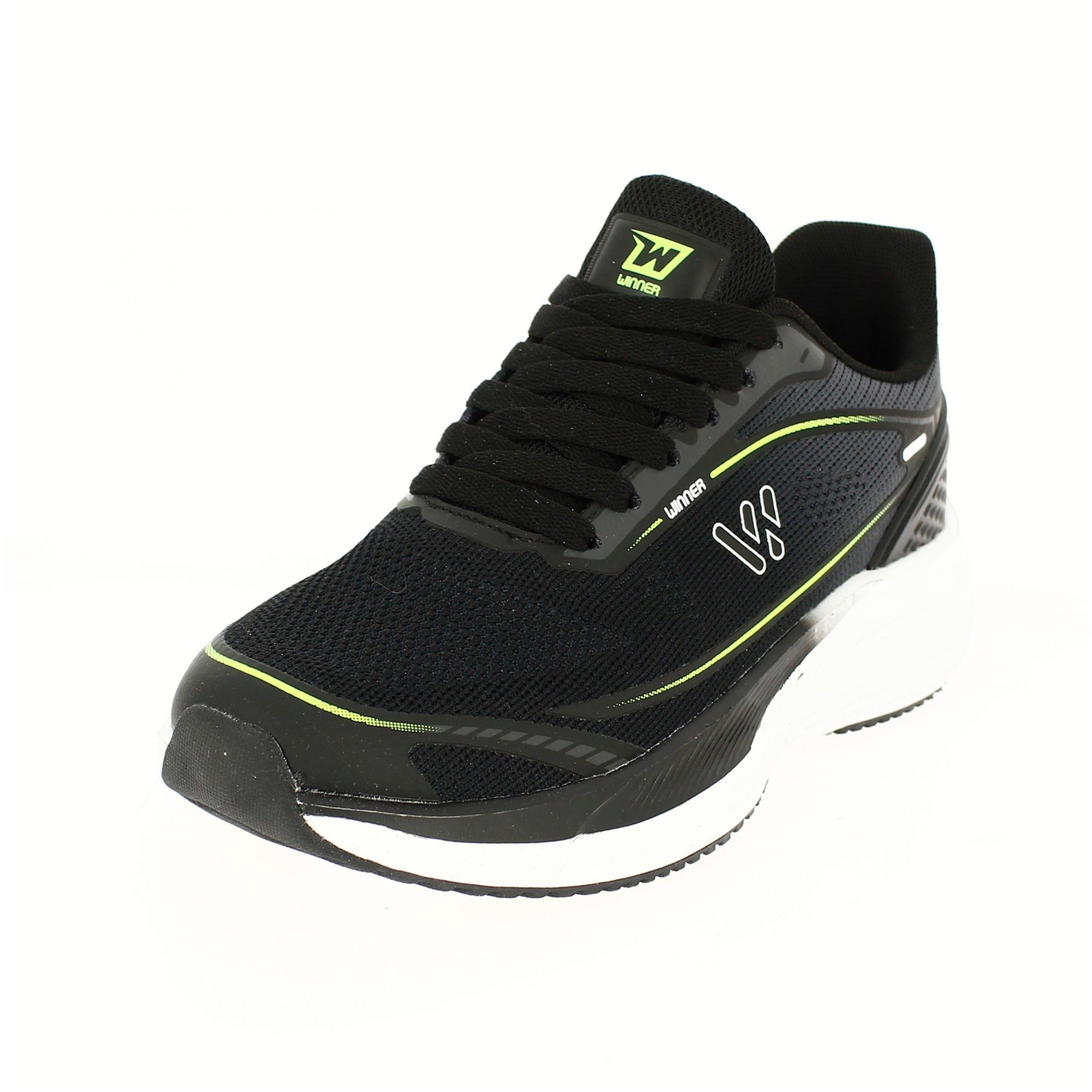 WINNER Men Casual Lacing Shoes - Black