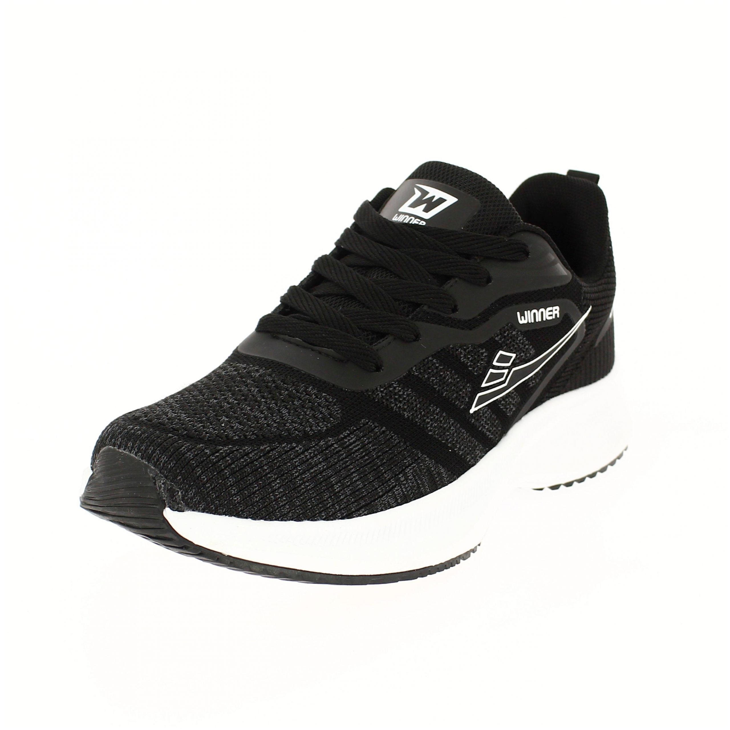 WINNER Men Casual Lacing Shoes - Black